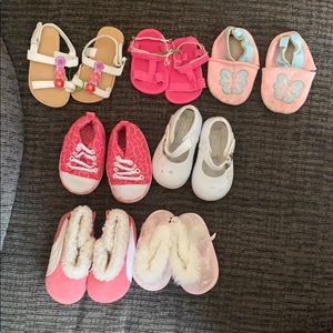 (7) pairs of baby shoes size 1 - 3